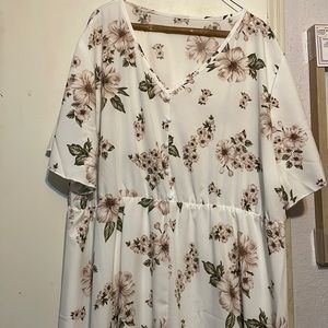 Floral Tea length dress